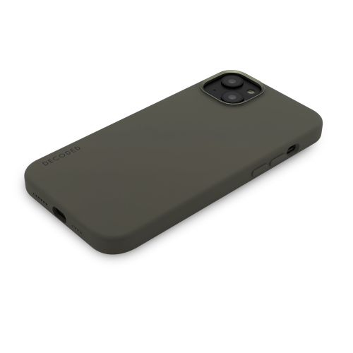 DECODED Silicone Backcover w/MagSafe for iPhone 14 Plus - Olive