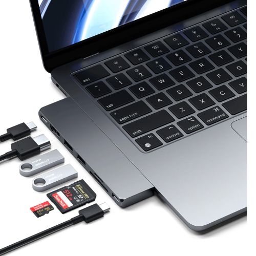 Satechi USB-C PRO Hub Slim MacBook Air M2/M3 Space Grey