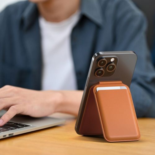 Satechi Magnetic Wallet Stand Orange