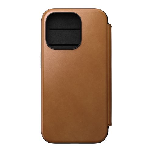 Nomad Modern Leather Folio w/MagSafe iPhone 15 Pro - English Tan
