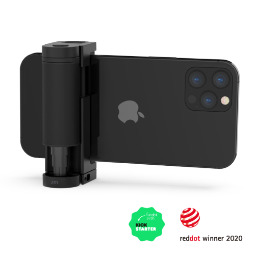 JustMobile Shutter Grip2 Smart Control for iPhone Black