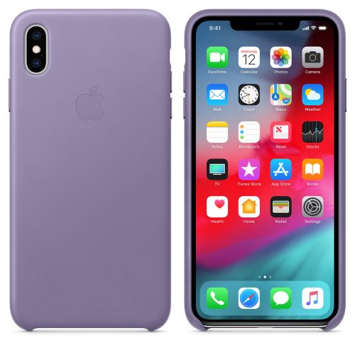 Apple iPhone XS Max Leather Case Lilac