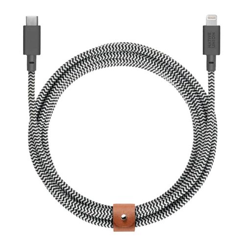 Native Union Belt USB-C Lightning Cable 3.0m Zebra