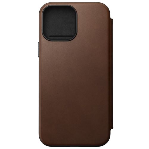 Nomad Modern Leather Folio w/MagSafe iPhone 15 Plus - Brown