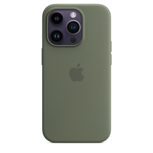 Apple iPhone 14 Pro Silicone Case w/MagSafe Olive