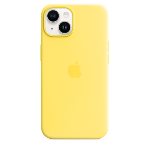 Apple iPhone 14 Silicone Case w/MagSafe Canary Yellow