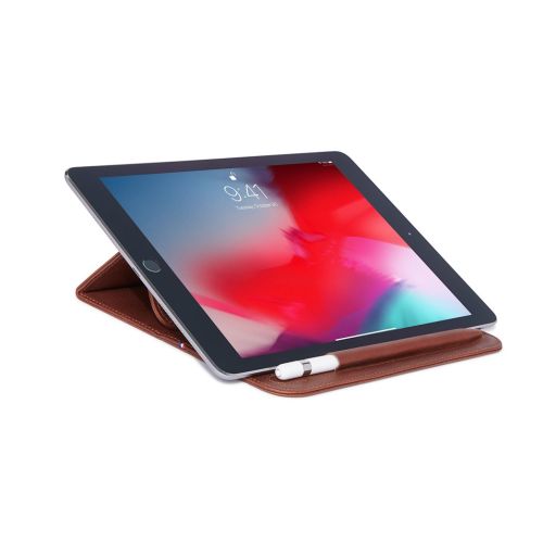 Decoded Leather Foldable Sleeve for iPad up to 11 inch (Brown Oak)