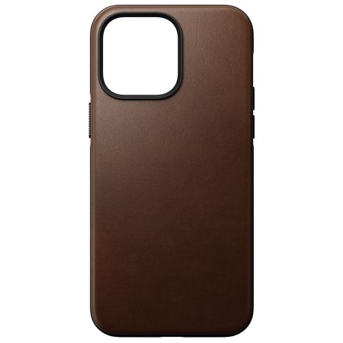 Nomad Modern Leather Case w/MagSafe iPhone 14 Pro Max - Rustic Brown