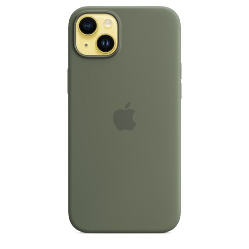 Apple iPhone 14 Plus Silicone Case w/MagSafe Olive