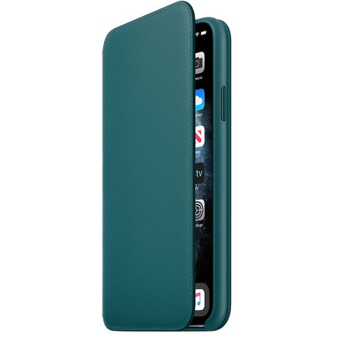 Apple iPhone 11 Pro Max Leather Folio Peacock