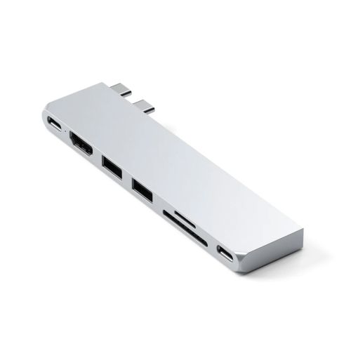 Satechi USB-C PRO Hub Slim MacBook Air M2/M3 Silver