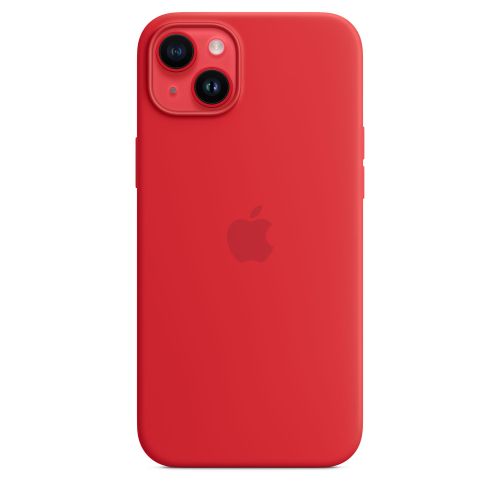 Apple iPhone 14 Plus Silicone Case w/MagSafe (PRODUCT)RED