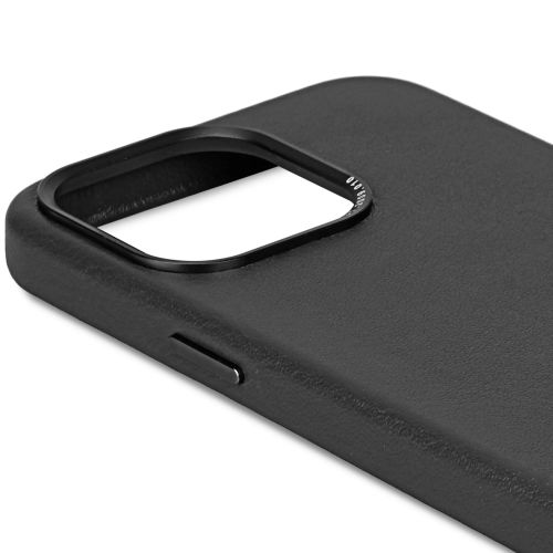 DECODED Leather Backcover w/MagSafe for iPhone 15 Plus - Black