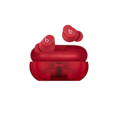 Beats Solo Buds True Wireless Earphones Transparent Red