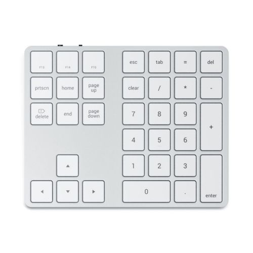 Satechi Wireless Extended Numeric Bluetooth Keypad Silver