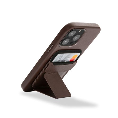 Decoded MagSafe Card Sleeve - Chocolate Brown