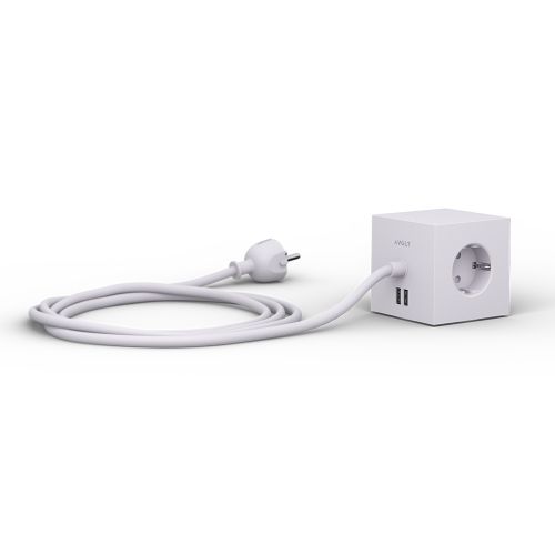AVOLT Square1 3x Power Extender + 2x USB-A Gotland Grey
