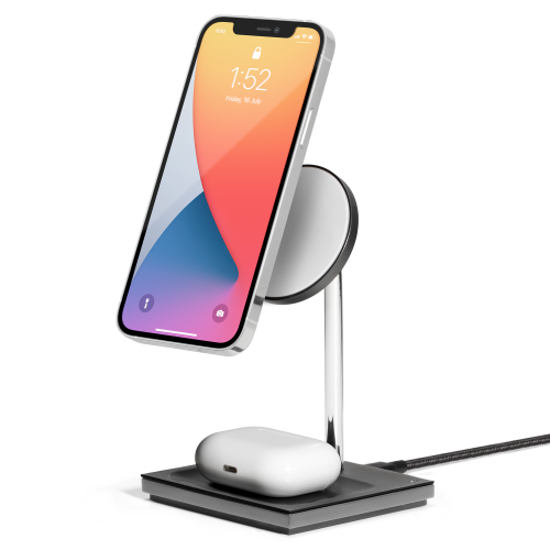 Native Union Snap 2-in-1 Magnetic Wireless Charging Stand Qi 7.5W/5W Black
