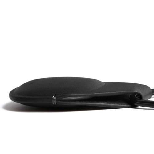 Mujjo Canopy AirTag Keychain - Leather Black