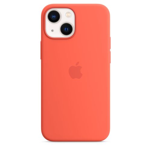 Apple iPhone 13 mini Silicone Case w/MagSafe Nectarine
