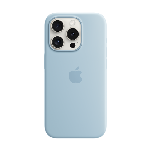 Apple iPhone 15 Pro Max Silicone Case w/MagSafe - Light Blue