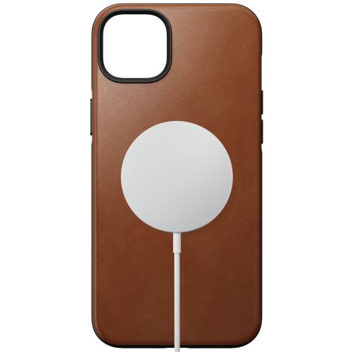 Nomad Modern Leather Case w/MagSafe iPhone 15 Plus - English Tan