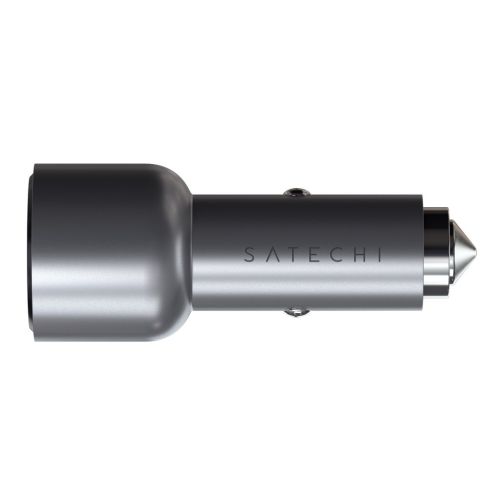 Satechi Dual USB-C 40W PD Car Charger Space Grey